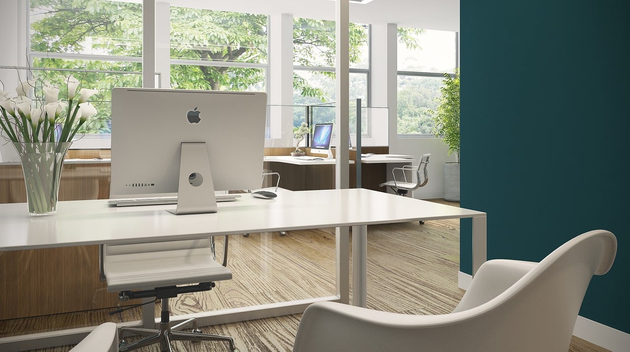Adam Studios office workspace showcasing modern web development and digital design environment